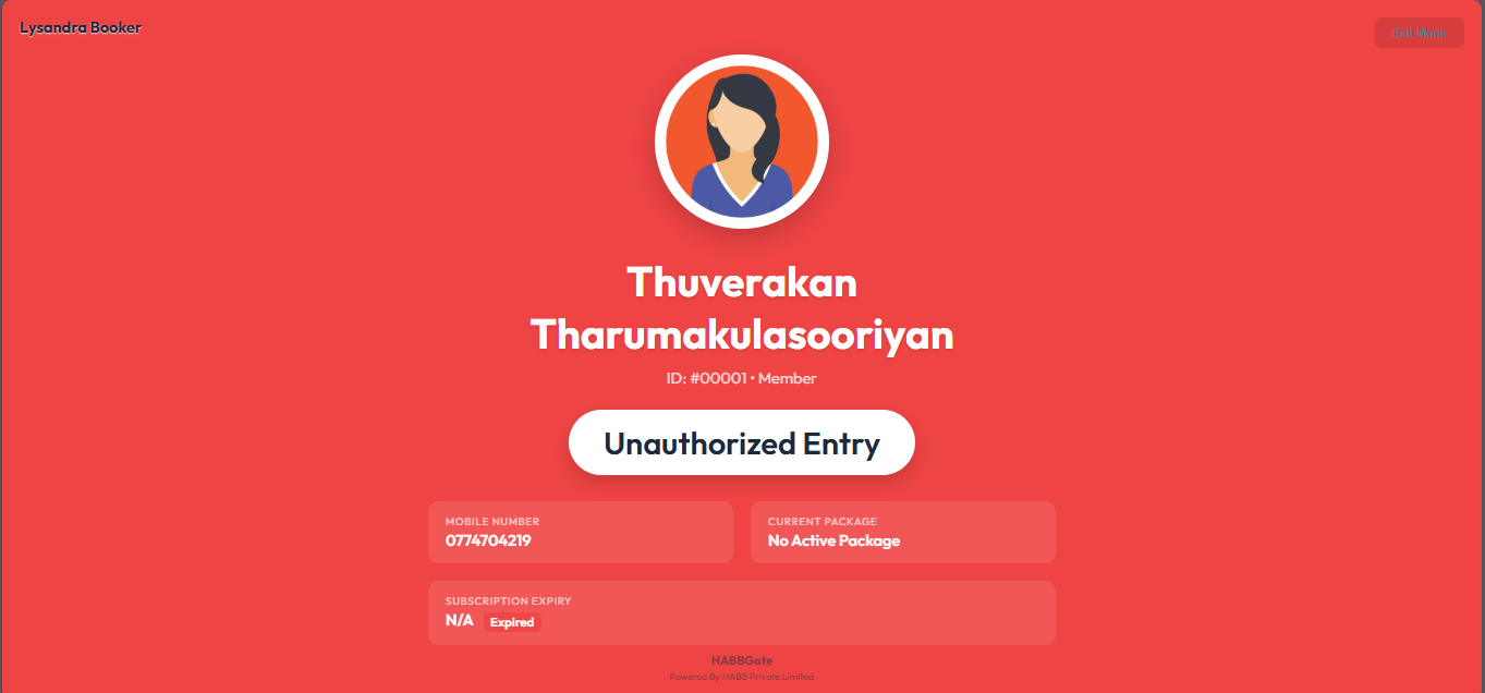 Unauthorized Entry